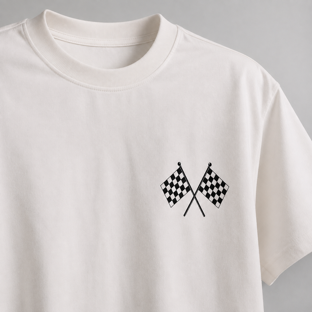 INDY 2002 Racing Oversized T-Shirt – Off - White