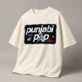 Punjabi Pop Culture Oversized T-Shirt – Creamish Off-White