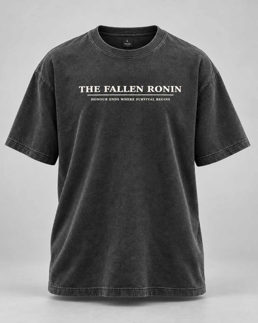 The Fallen Ronin Oversized T-Shirt – Charcoal