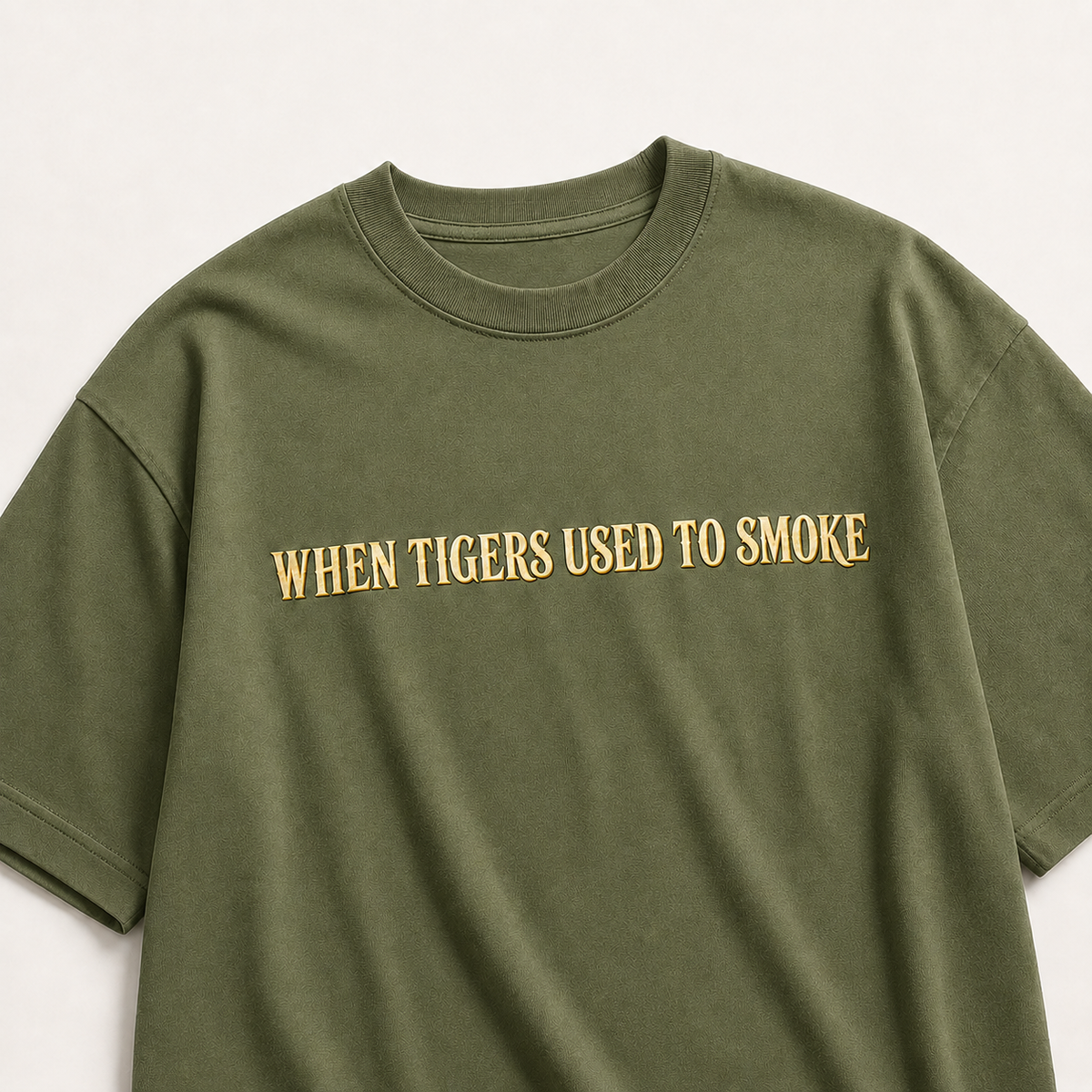 When Tigers Used to Smoke – 240 GSM Oversized T-Shirt