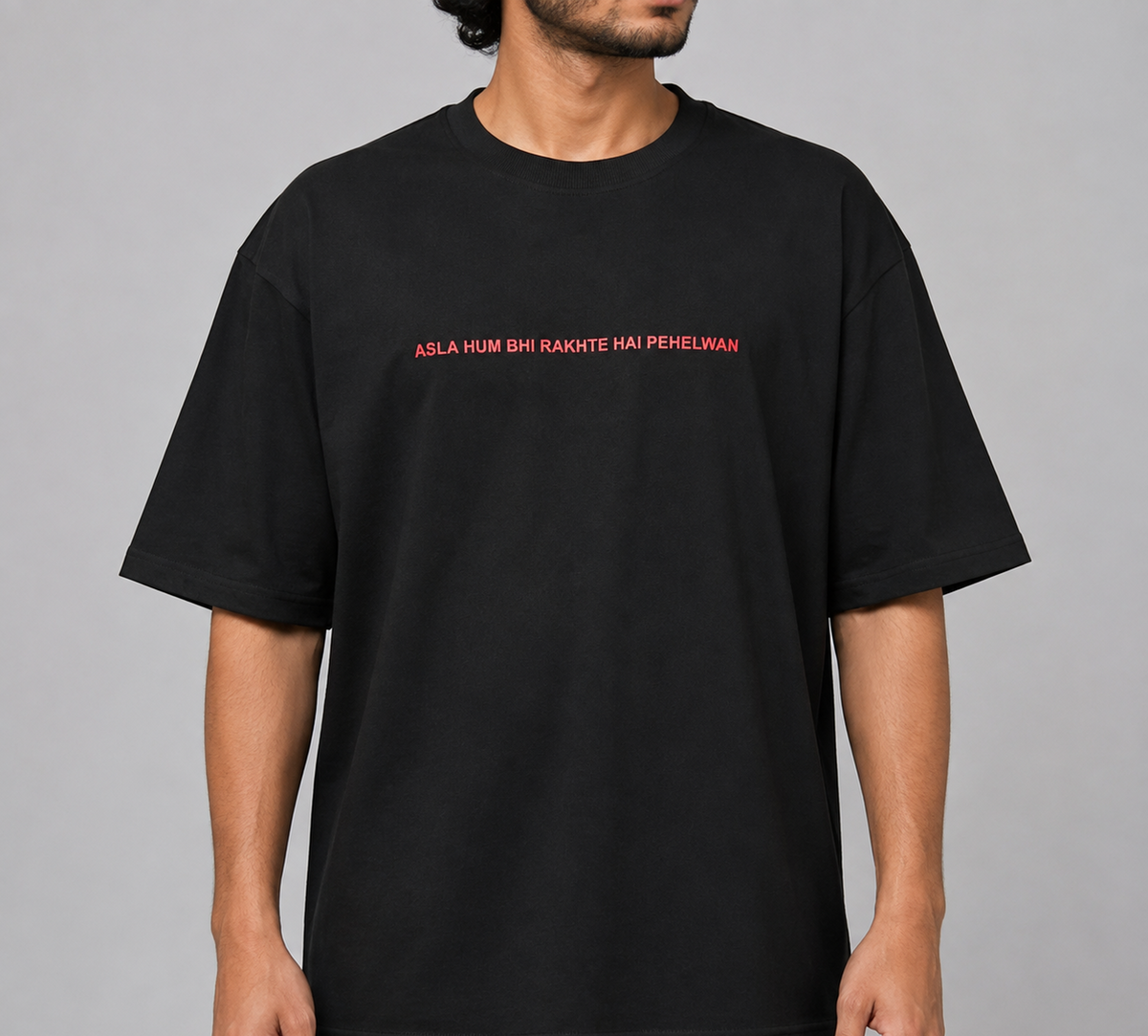 Asla Hum Bhi Rakhte Hai Pehelwan – 240 GSM Oversized T-Shirt