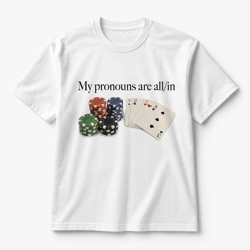 ALL/IN Poker Graphic Regular-Fit T-Shirt – White