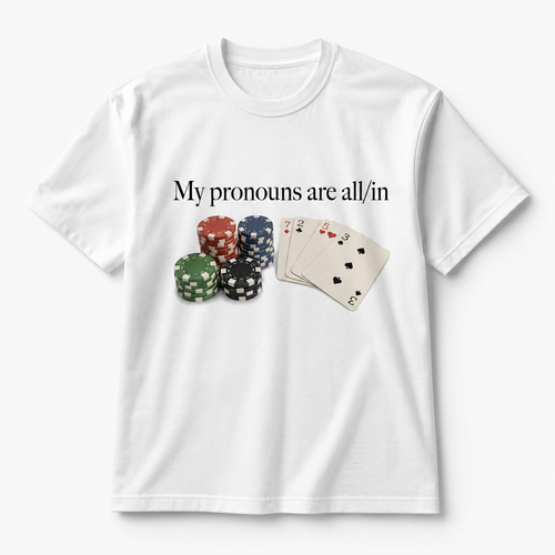 ALL/IN Poker Graphic Regular-Fit T-Shirt – White