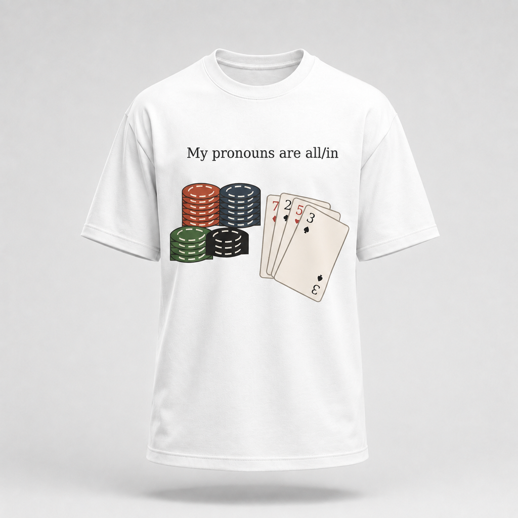 ALL/IN Poker Graphic Regular-Fit T-Shirt – White